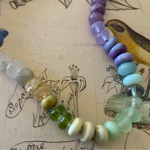 Tova Malibu 9" Gemstone Extender In Dreamy Greens and Lavender Colorway - Picture 4 of 13